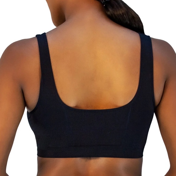 Rhonda Shear Divine Seamless Underwire Bra Tan & White Size Medium - Picture 4 of 6